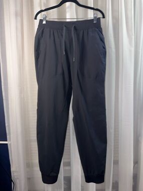 lululemon athletica Men's Black Slim Jogger Pants with Drawcord